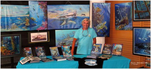 Dominique Serafini auteur de bandes dessines sur la mer. Grand dfenseur de l'environnement marin.